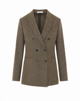 BLAZER DOPPIOPETTO HERRINGBONE IN TWEED