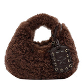 BORSA HOBO IN FAUX FUR