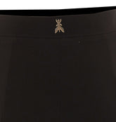 PANTALONI SLIM IN CREPE CON DETTAGLIO CORSETTO