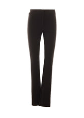 PANTALONI SLIM IN CREPE CON DETTAGLIO CORSETTO