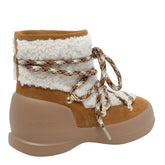 STIVALETTO MEZZALUNA IN SHEARLING