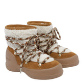 STIVALETTO MEZZALUNA IN SHEARLING