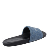 POOL SLIDE CRYSTAL HOTFIX IN DENIM