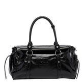 SHINY LEATHER HANDBAG