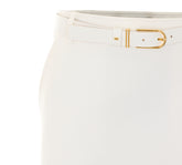 MINIGONNA IN DOPPIO CREPE CON CINTURA