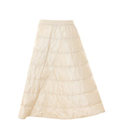 REVERSIBLE MIDI PADDED SKIRT