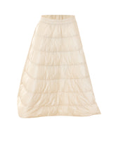 REVERSIBLE MIDI PADDED SKIRT