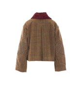 CHECK TWILL SHORT JACKET