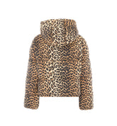 MINI PUFFER LEOPARD NYLON JACKET