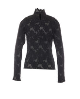 TOP A MANICA LUNGA FIL COUPE