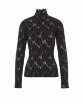 TOP A MANICA LUNGA FIL COUPE