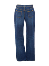 STRAIGHT-LEG STUDS JEANS