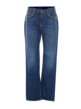 STRAIGHT-LEG STUDS JEANS