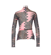 TOP IN TULLE CON STAMPA VALDIMONTONE