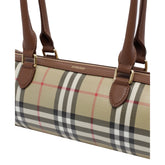 MINI CHECK BARREL BAG