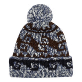 CUFFIA JACQUARD CON POM PON
