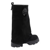 STOMP FOLDOVER SUEDE BOOTS