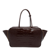 BORSA A MANO CON LOGO MOTIVO COCCODRILLO