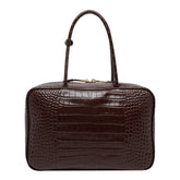 BORSA A MANO CON LOGO MOTIVO COCCODRILLO