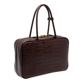 BORSA A MANO CON LOGO MOTIVO COCCODRILLO