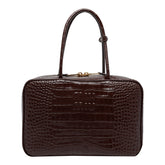 BORSA A MANO CON LOGO MOTIVO COCCODRILLO
