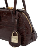 MINI VIVANT CROCO PRINT HANDBAG