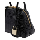 MINI VIVANT CROCO PRINT HANDBAG