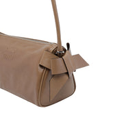 SHINY LEATHER SHOULDER BAG