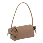 SHINY LEATHER SHOULDER BAG