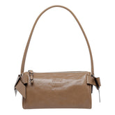 SHINY LEATHER SHOULDER BAG