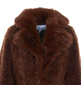 CAPPOTTO IN SHEARLING ALTERNATIVE