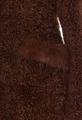 CAPPOTTO IN SHEARLING ALTERNATIVE