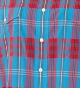 HIGH TWIST COTTON SILK CHECK SHIRT