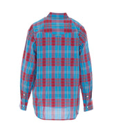 HIGH TWIST COTTON SILK CHECK SHIRT