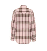 HIGH TWIST COTTON SILK CHECK SHIRT
